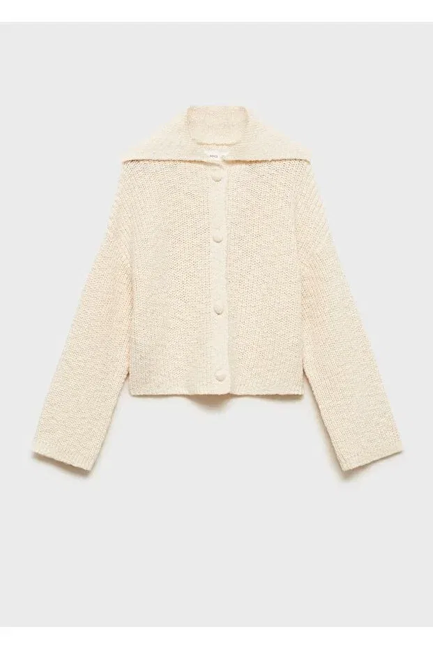 Детский кардиган хлопковый Mango Kids, Sand Beige