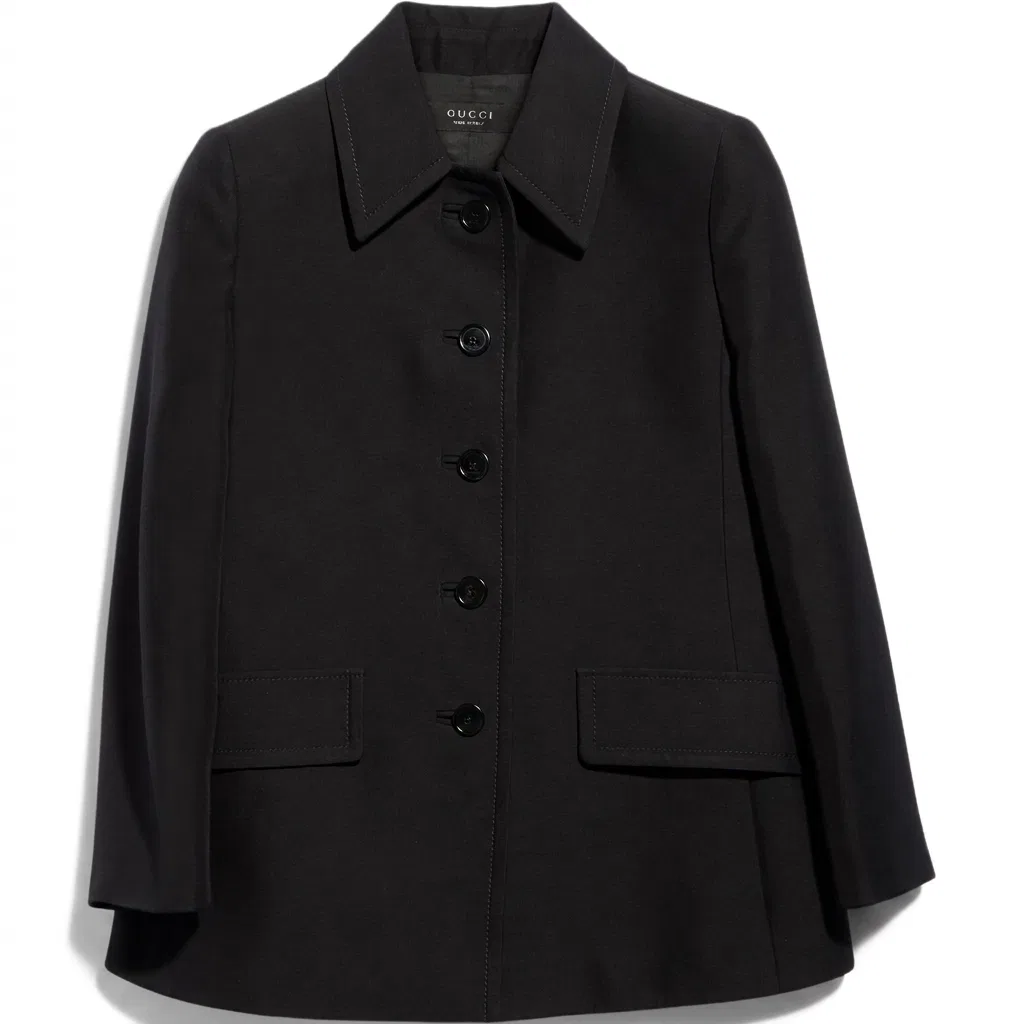 Женское пальто с лацканами GUCCI, Black
