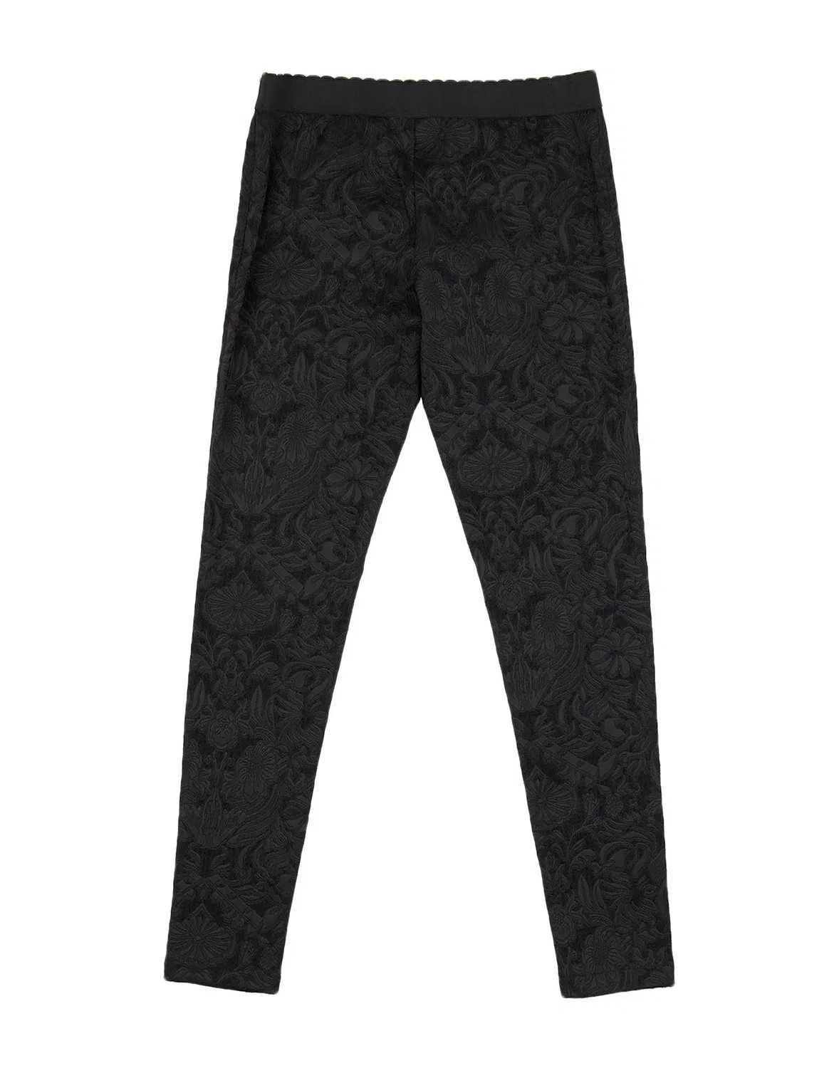 Подростковые брюки с жаккардовым узором Dolce&Gabbana, черный — фото 2