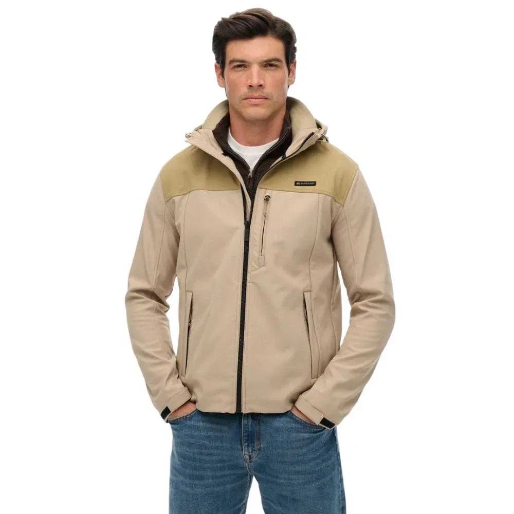Куртка софтшелл M5012254A Superdry, бежевый