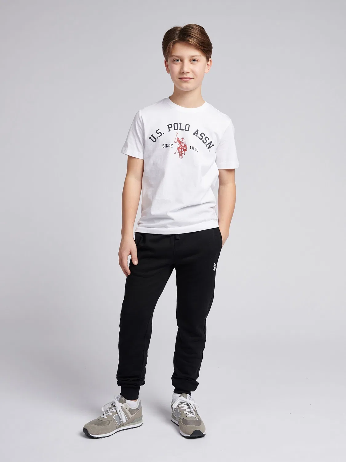Футболка с принтом U.S. Polo Assn. Signature Arch, белый — фото 3