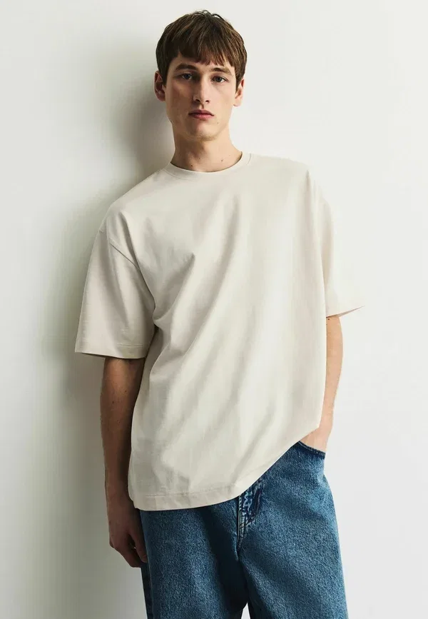 Футболки комплект 3 шт. Heavyweight t-shirts, Next, красный, ecru, белый, синий — фото 2