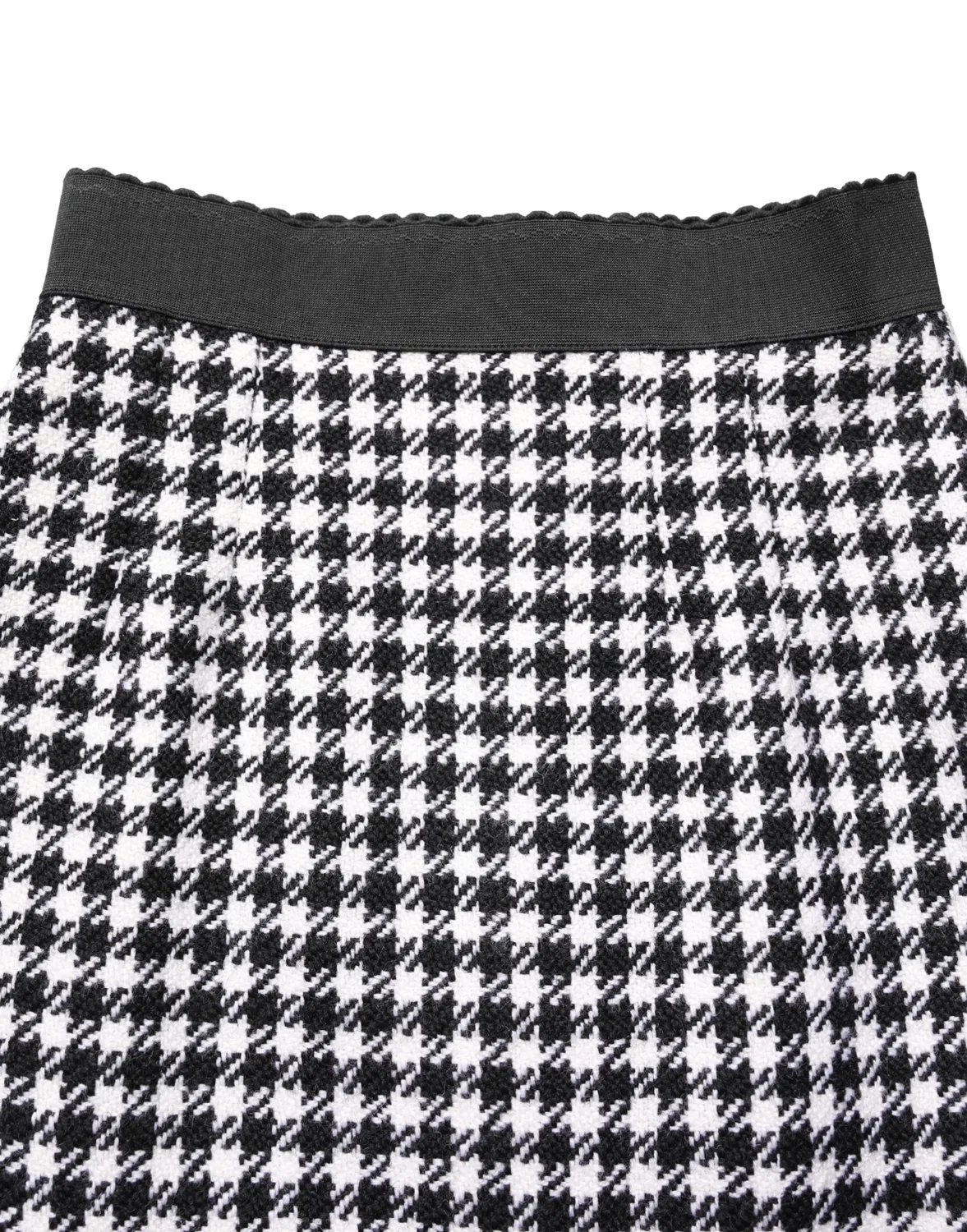 Женская юбка-мини с принтом гусиная лапка Dolce & Gabbana, Black and White — фото 3