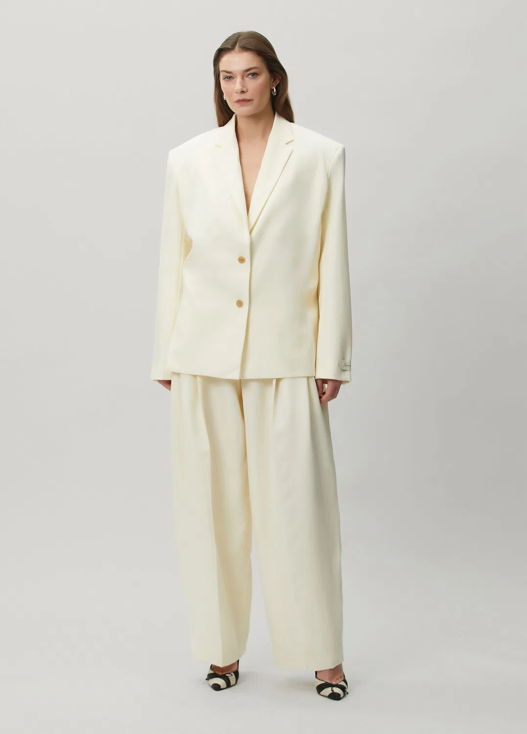Жакет Jacquemus Carrée Neutrals, белый — фото 2
