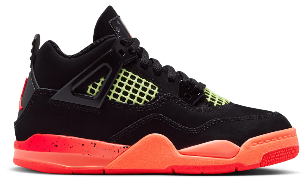 Кроссовки для мальчиков баскетбольные Jordan Retro 4, цвет Red/Black/Orange