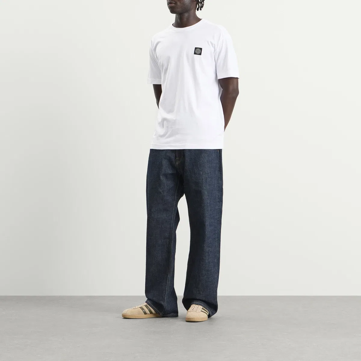 Футболка с патчем Stone Island, White — фото 4