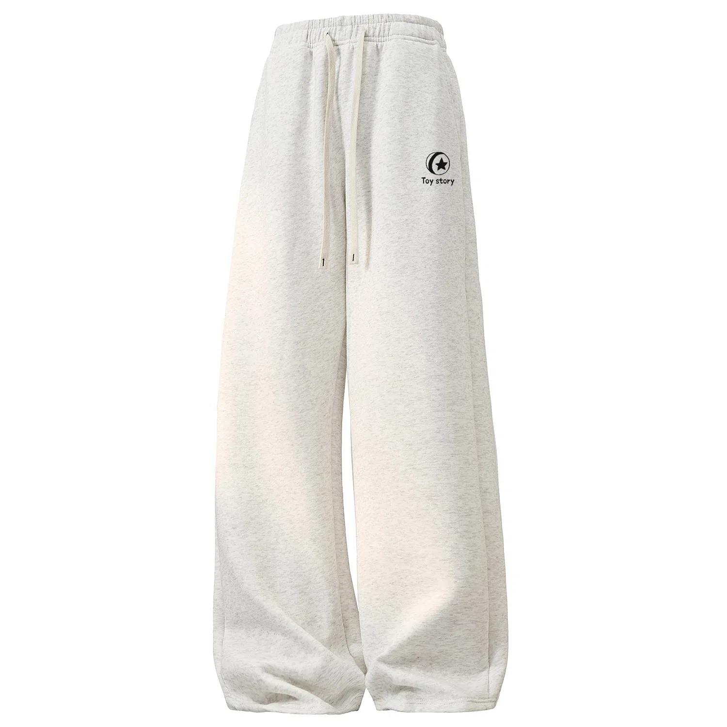 Детские трикотажные брюки прямого кроя Unisex Thin Straight Fit Pants Disney, Light Gray — фото 3