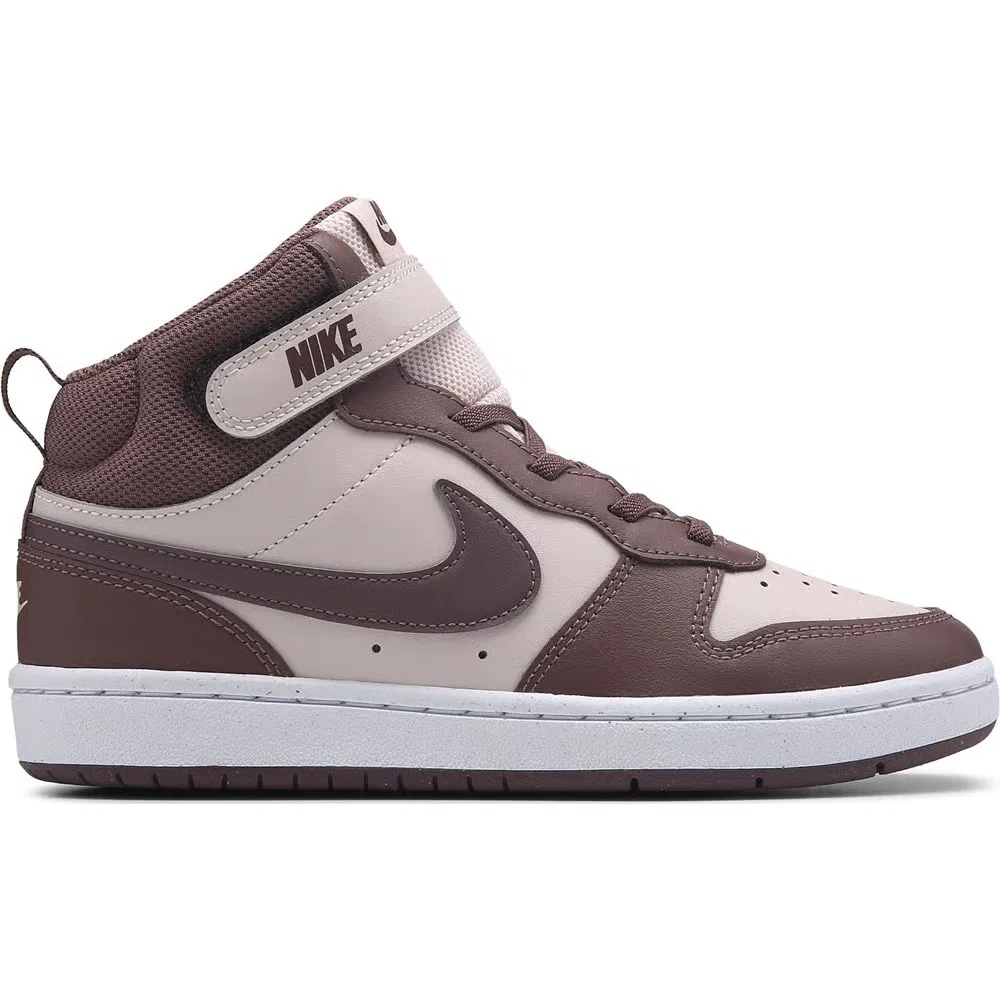 Детские высокие кроссовки Court Borough Mid 2 Nike, Chocolate/White — фото 2