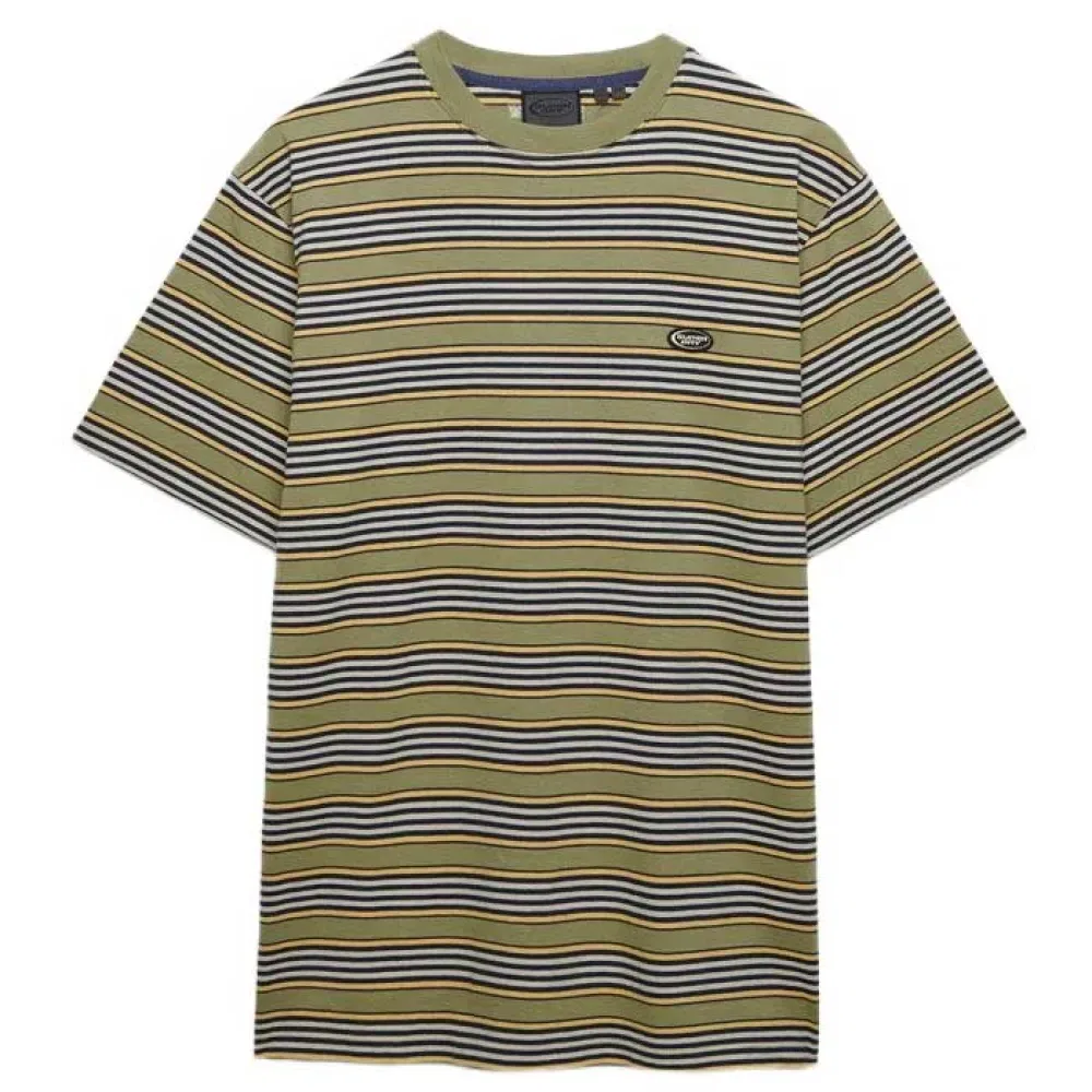 Футболка с полоской Superdry Oversized Stripe, зеленый