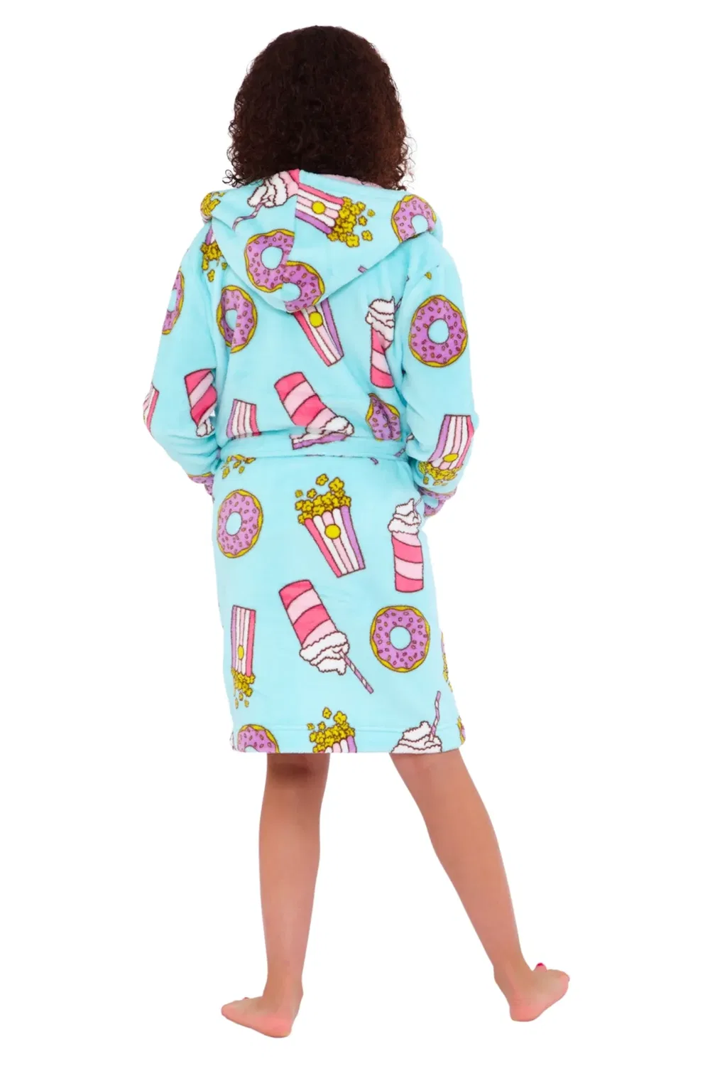 Детский флисовый халат Sleepover Cozy N Dozy, Aqua — фото 4