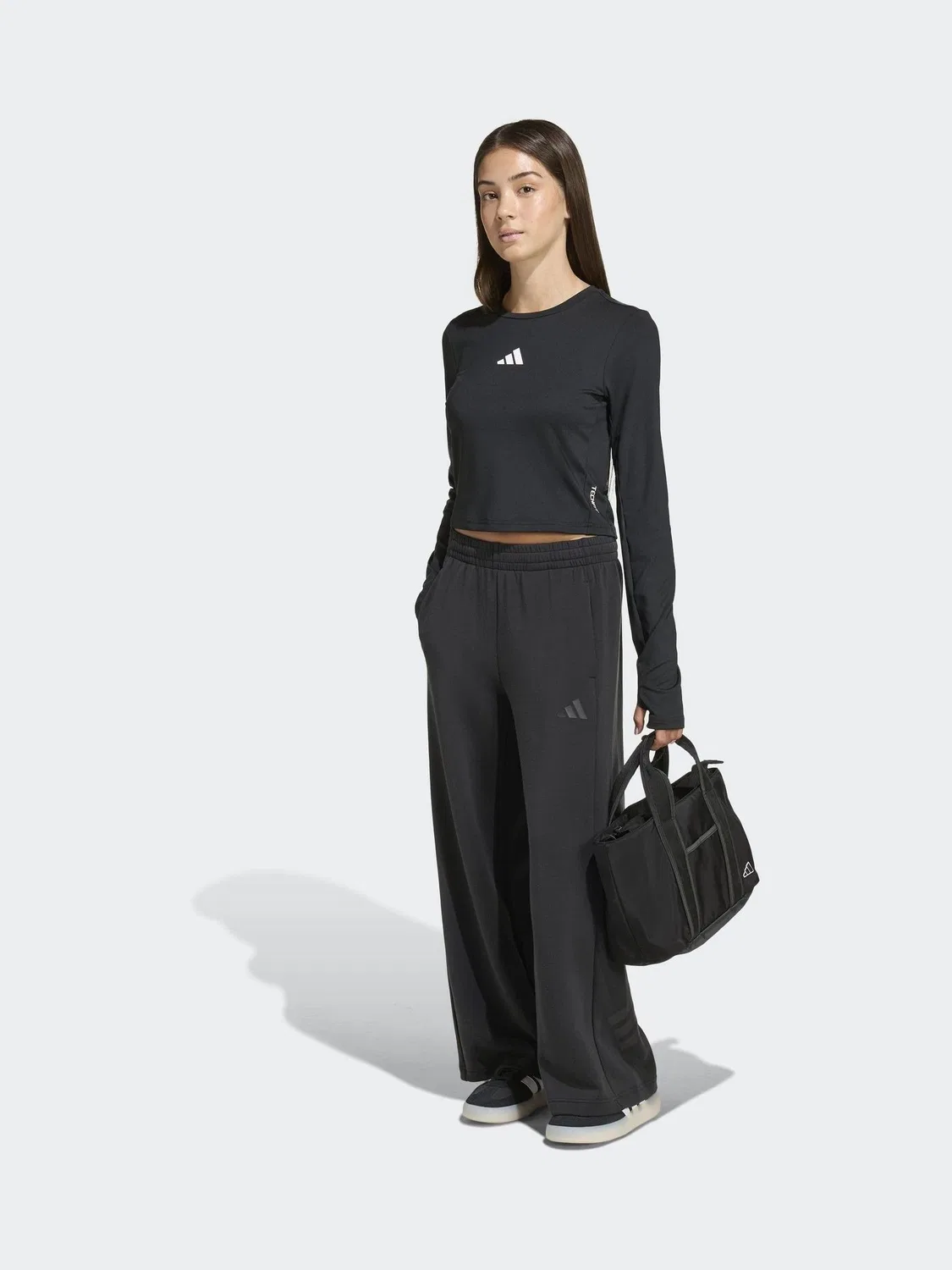 Футболка с длинным рукавом Techfit adidas, черный — фото 3