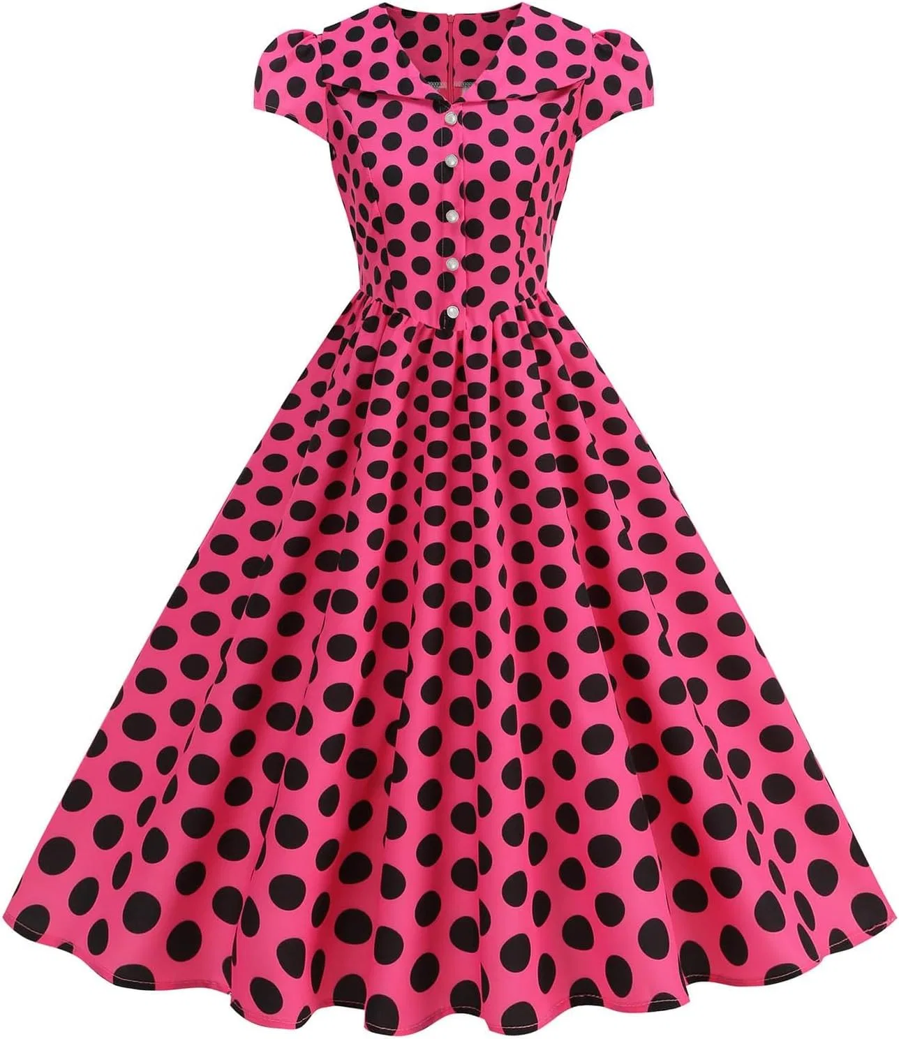 Женское платье с капюшоном Vintage, Hot Pink