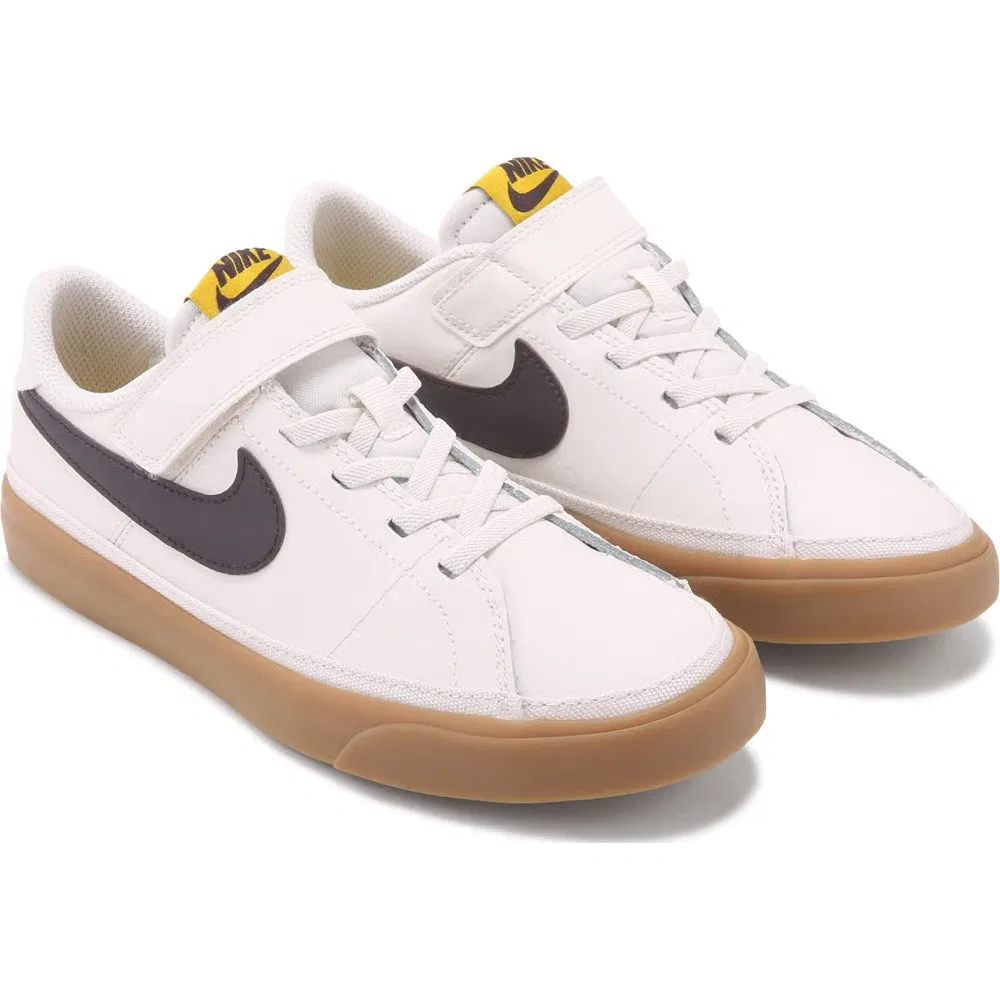 Детские низкие кроссовки Court Legacy Nike, Tan/Black/Gum