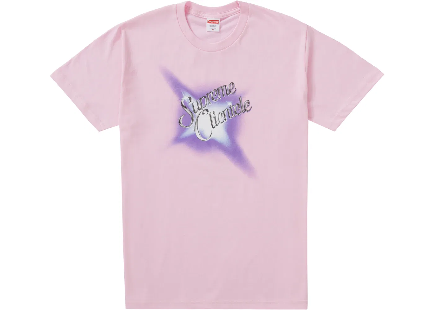Мужская футболка с принтом Supreme Supreme Clientele Tee, Light Pink
