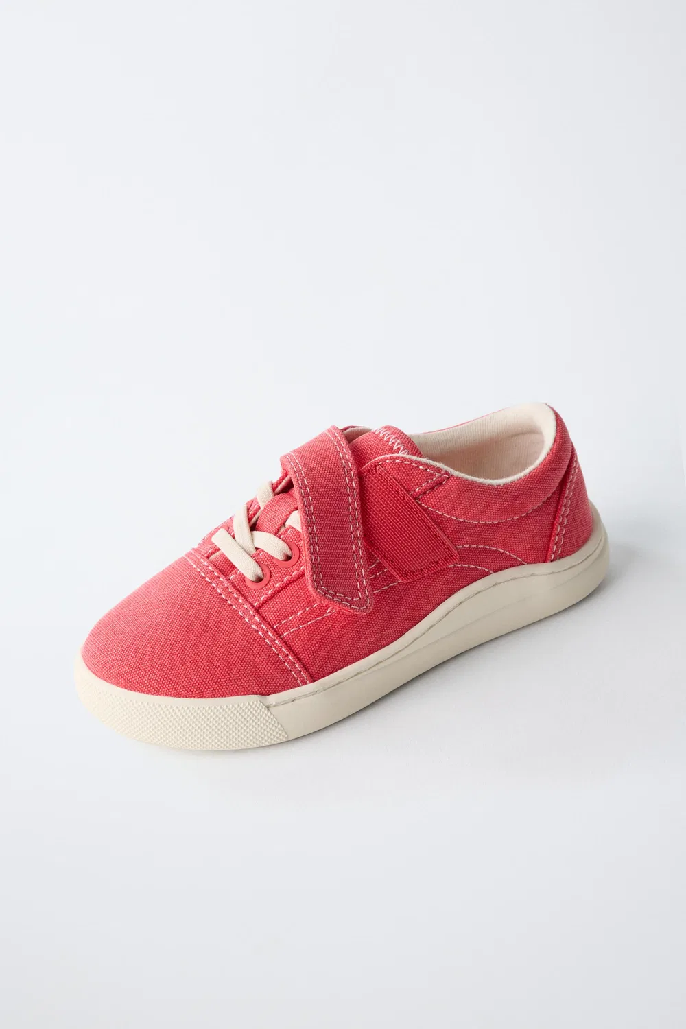 ХЛОПКОВЫЕ КРОССОВКИ ZARA, Red — фото 3