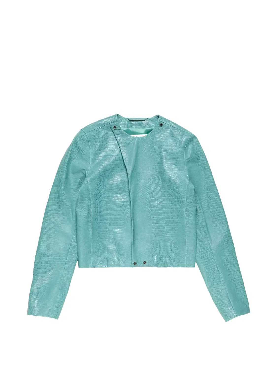 Acne Studios Кожаная куртка на молнии, синий