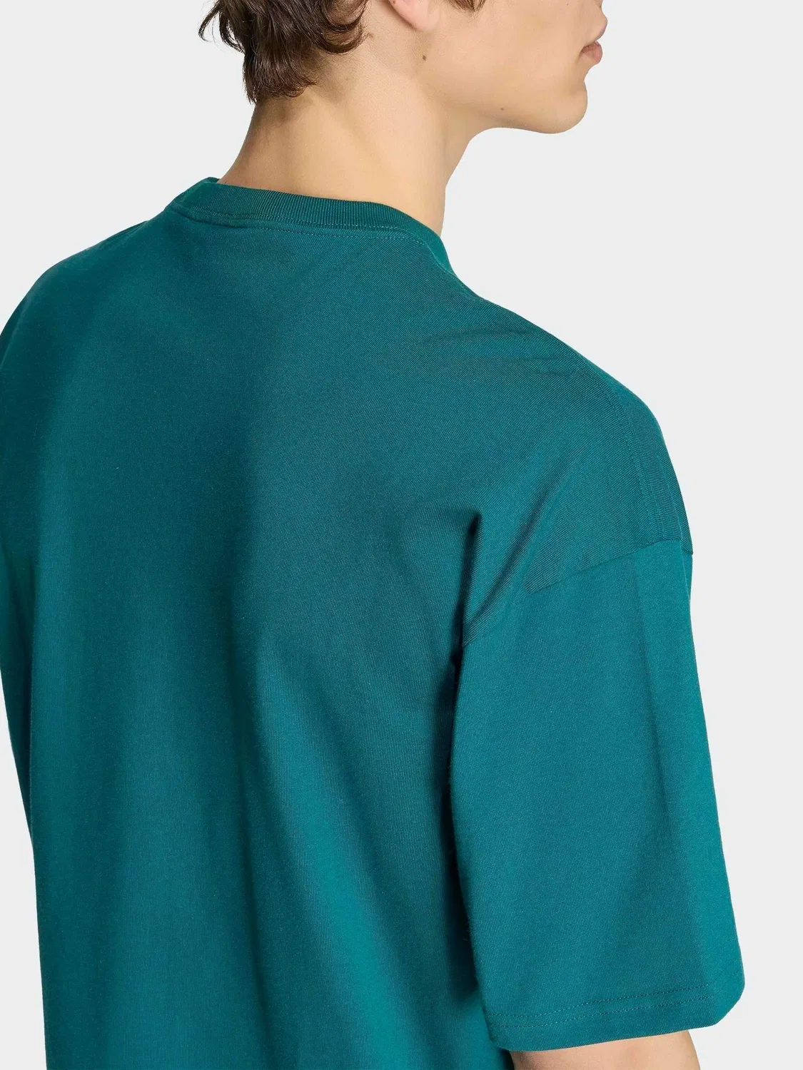 Футболка свободного кроя Trefoil Essentials adidas Originals, темно-зеленый — фото 4