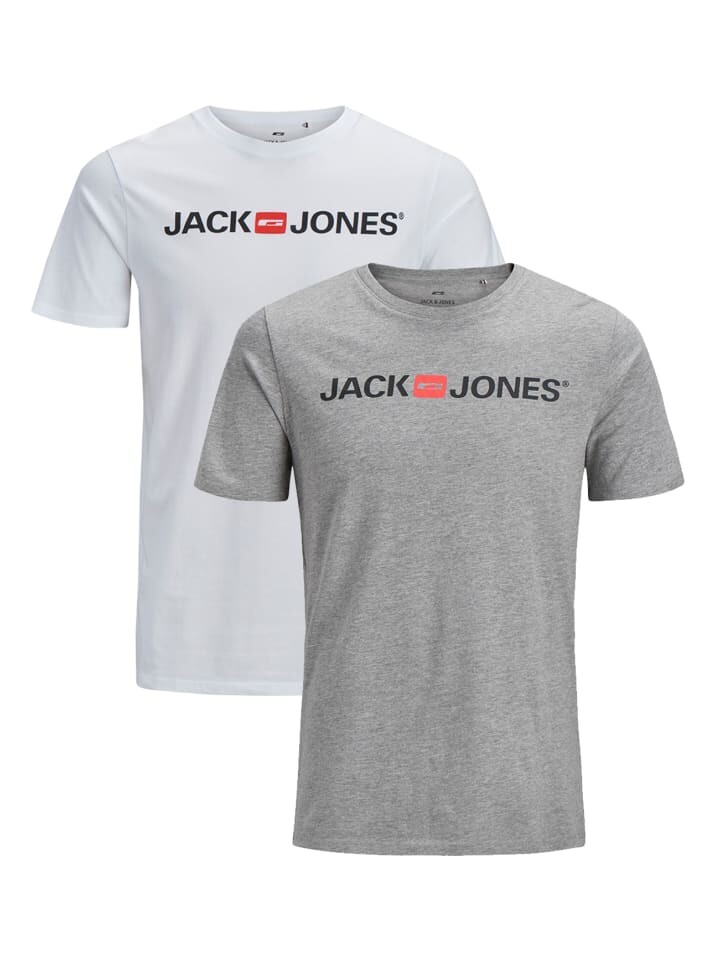 

Футболка Jack & Jones, цвет weiß/grau