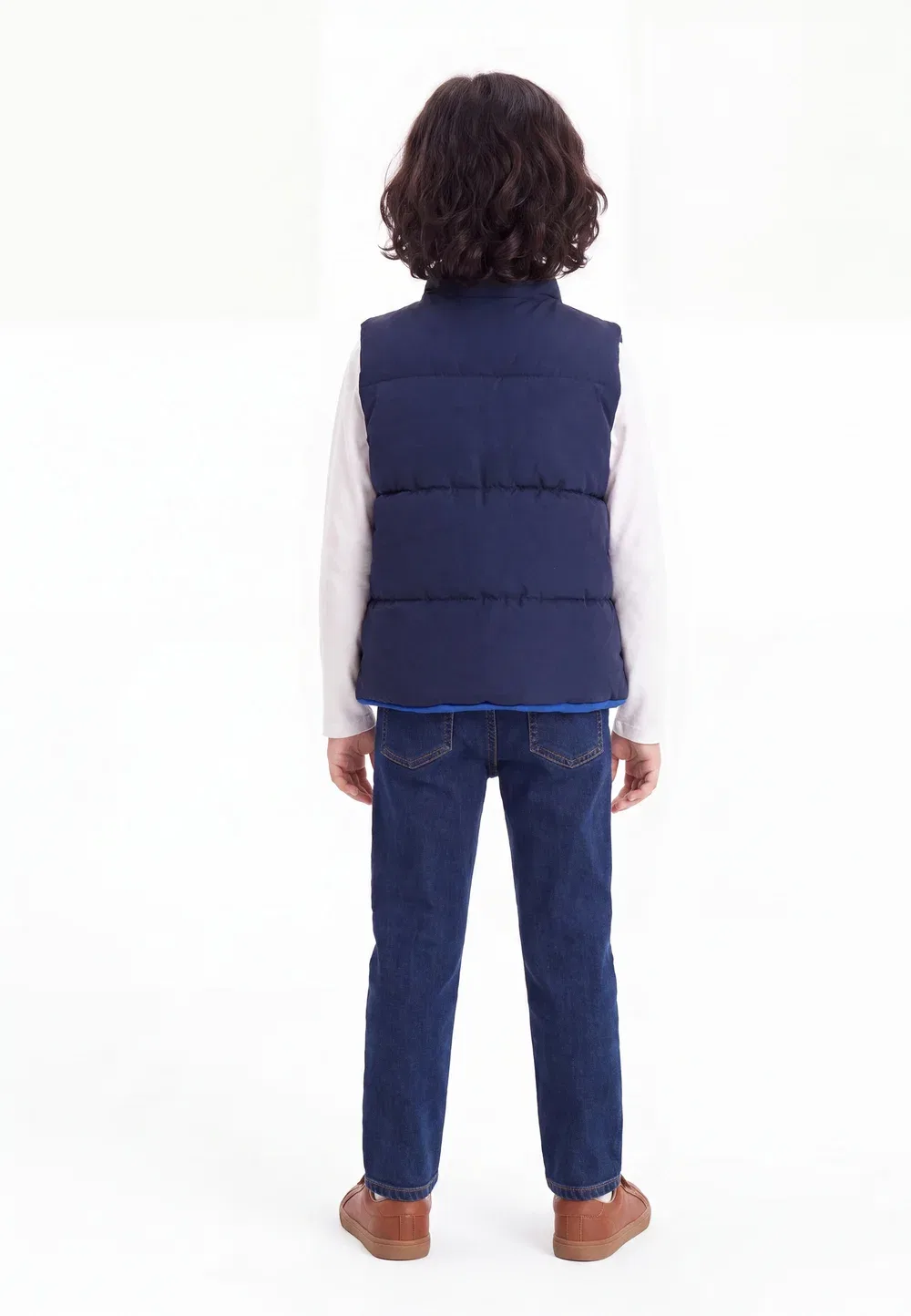 Petit doudoune - жилет Petit Bateau, Dark Blue — фото 2