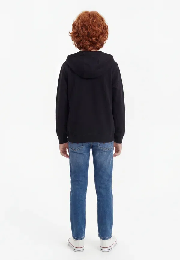Толстовка на молнии, хлопок, Zip-up sweatshirt, Wrangler, черный — фото 2