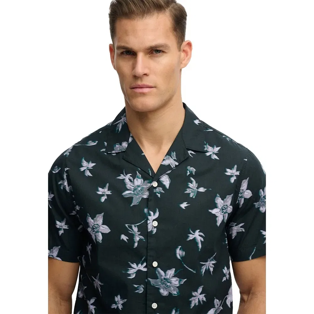 Рубашка с коротким рукавом Cabana Print Superdry, синий — фото 4