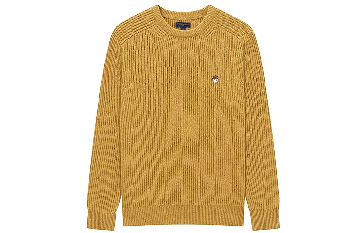 Детский свитер с принтом Evergreen Preppy Style Teenie Weenie Men, Mustard Yellow
