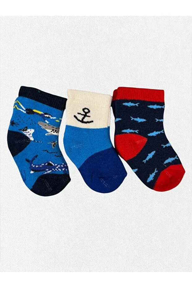 Детские носки для мальчиков хлопковые 3 шт Fil Kids, Navy Blue