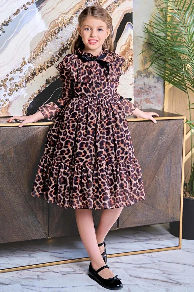 Детское платье для девочек с принтом Amber Dress Riccotarz, Mixed