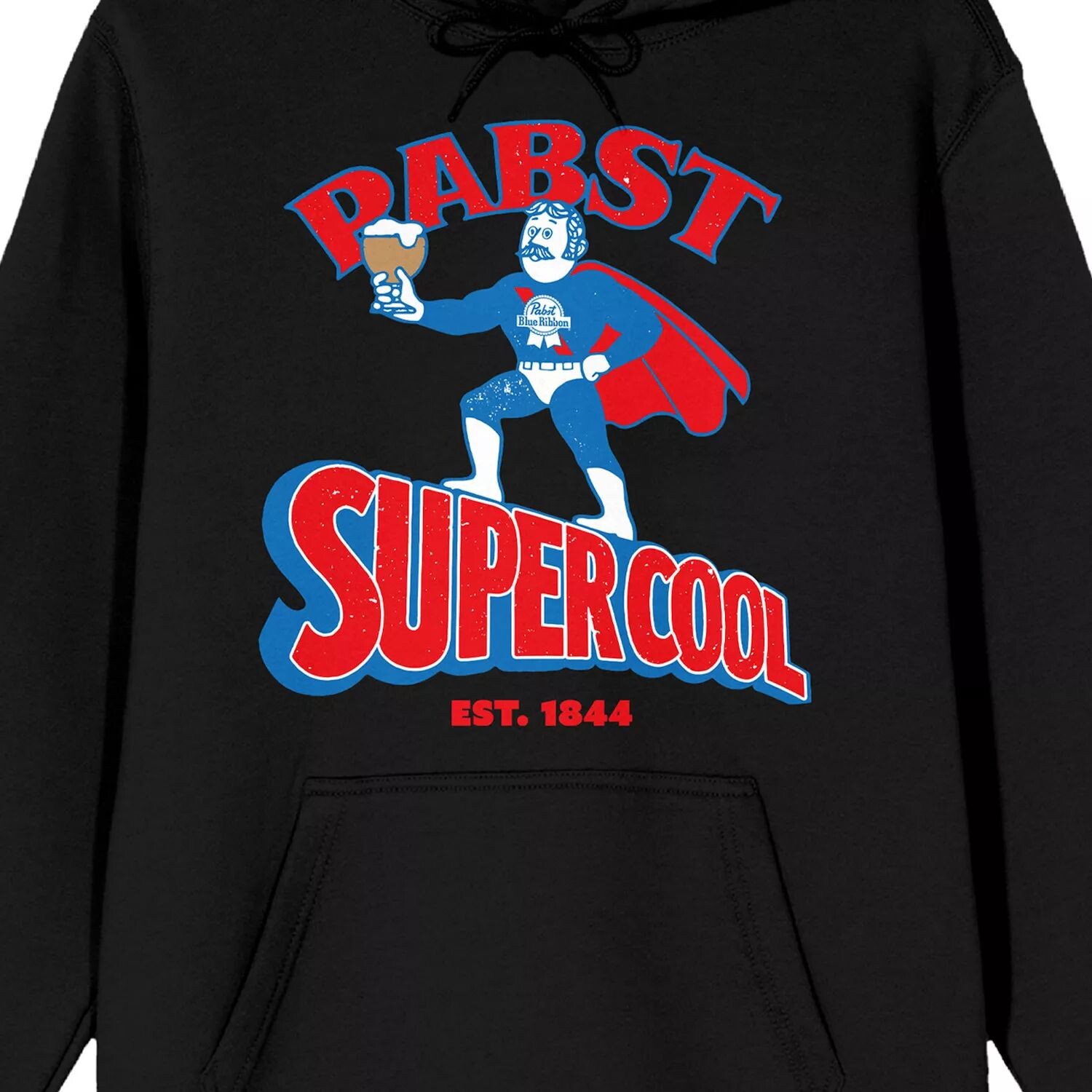 

Мужская толстовка с капюшоном Pabst Blue Ribbon Supercool Licensed Character