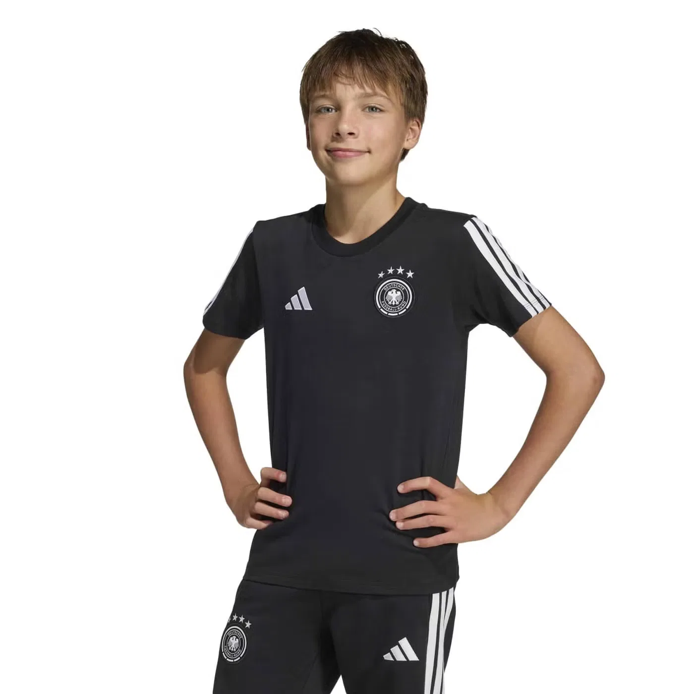 Футболка с футбольным принтом Germany DNA Adidas, черный — фото 2