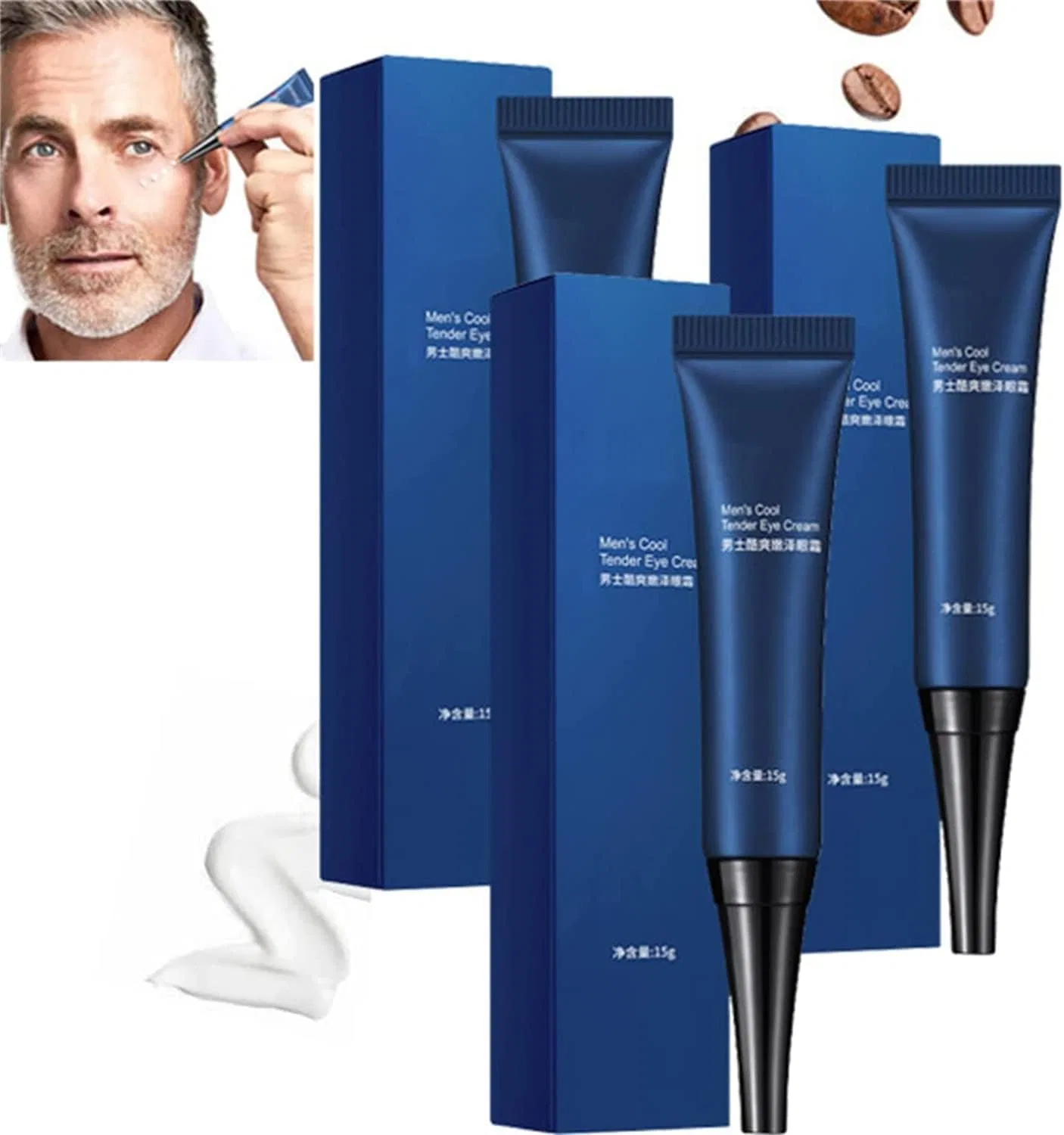 Крем для глаз Awaken Peptide Depuffing Eye Gel, Hualabo, 3 шт, 15 г