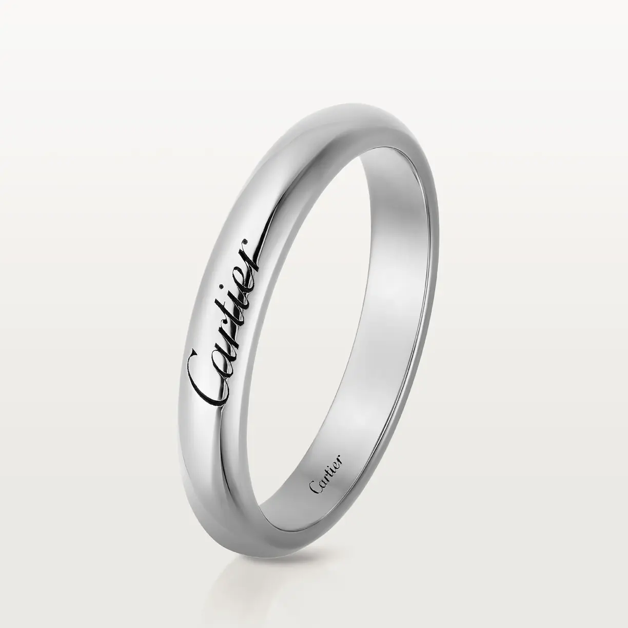 

Кольцо Cartier C de Cartier Wedding, 3 мм, платина