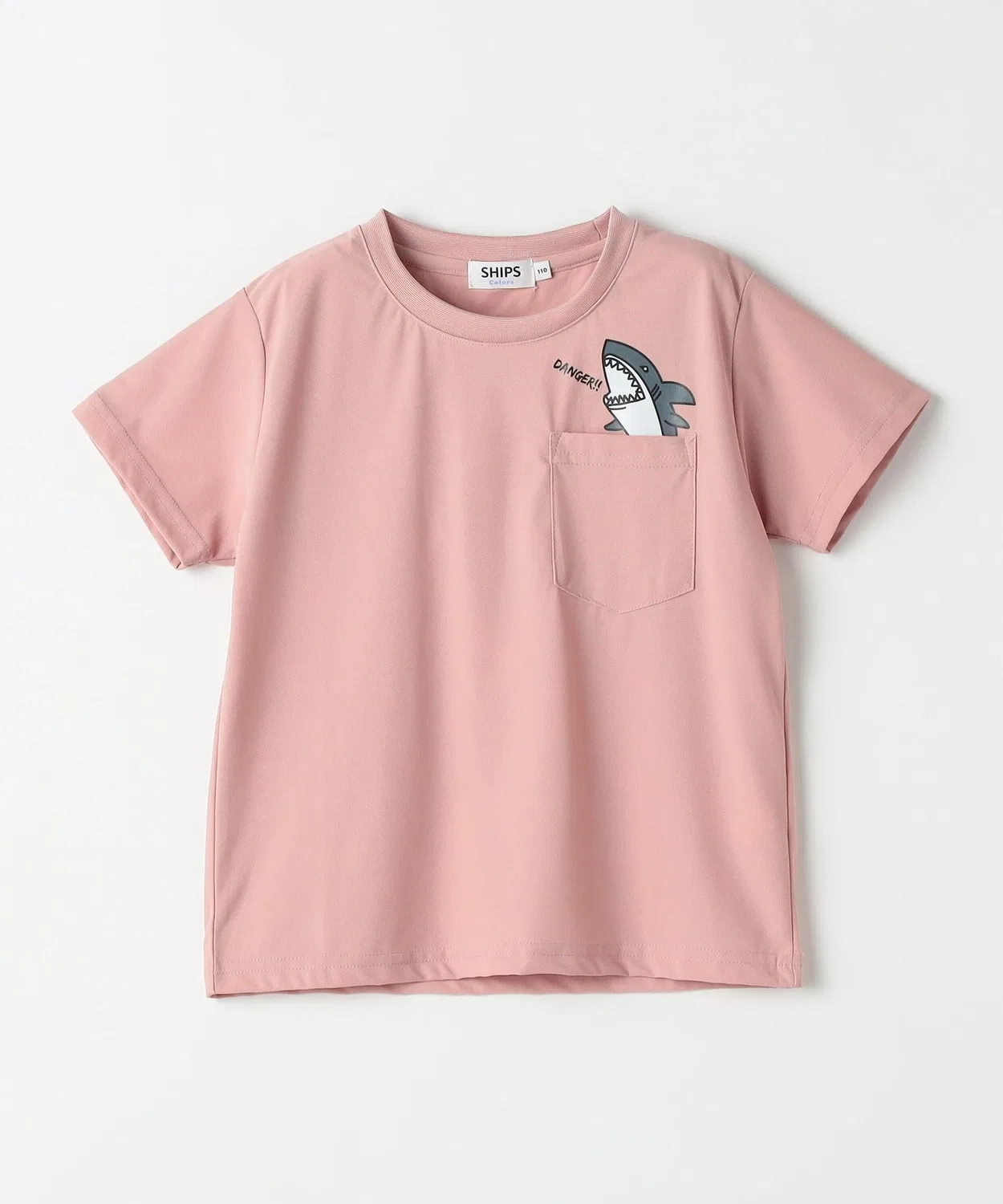 Детская футболка с принтом Pocket Shark Lavender SHIPS Colors, Lavender — фото 3