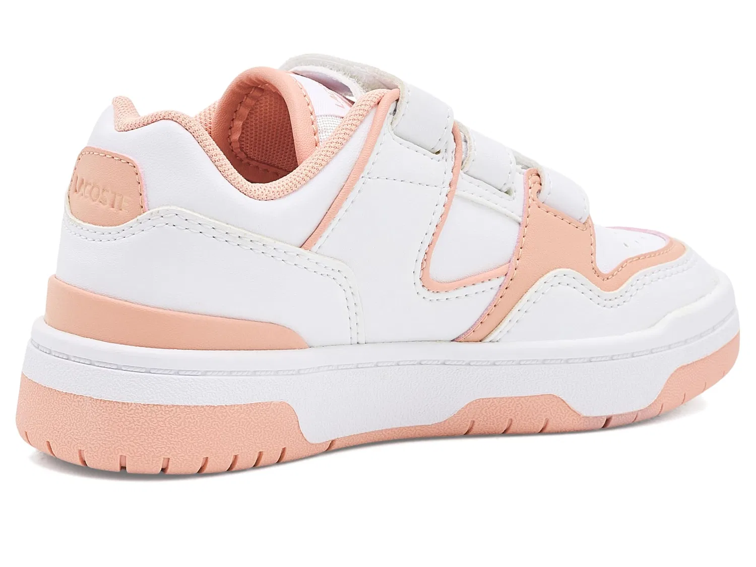 Кроссовки Courtcage Set (для маленьких детей) Lacoste Kids, White/Pink — фото 4