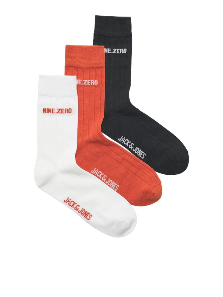 

Носки JACK & JONES, ярко-красный/черный/белый