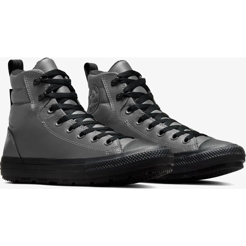 Детские высокие кроссовки на шнуровке кожаные Chuck Taylor All Star Berkshire Converse — фото 3