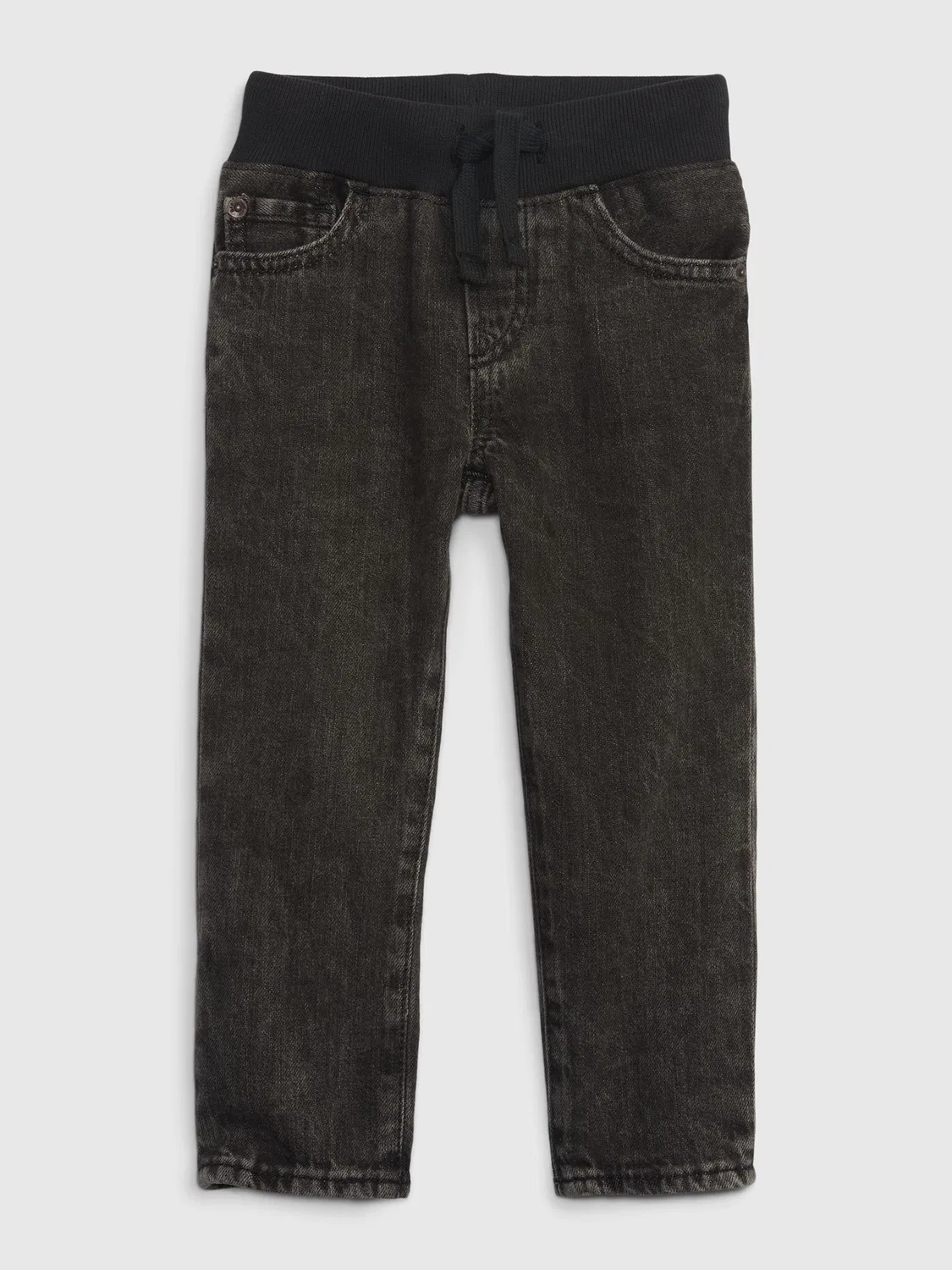 Джинсы на резинке, зауженные Gap, черные