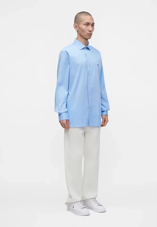 Рубашка из 100% хлопка Dress shirt Polo Ralph Lauren, Austin Blue, синий — фото 4
