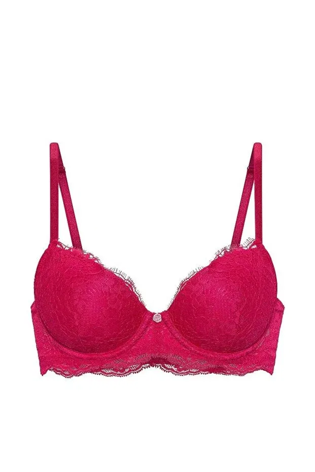 Женский бюстгальтер с кружевом Victoria'S Secret, Fuchsia — фото 3