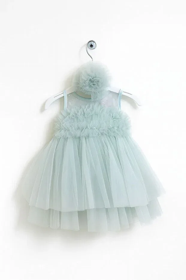 Детское платье для девочек из фатина Miss Hely Girls Kids, Green