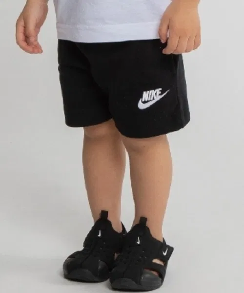 Детские шорты с вышивкой NIKE, Черный