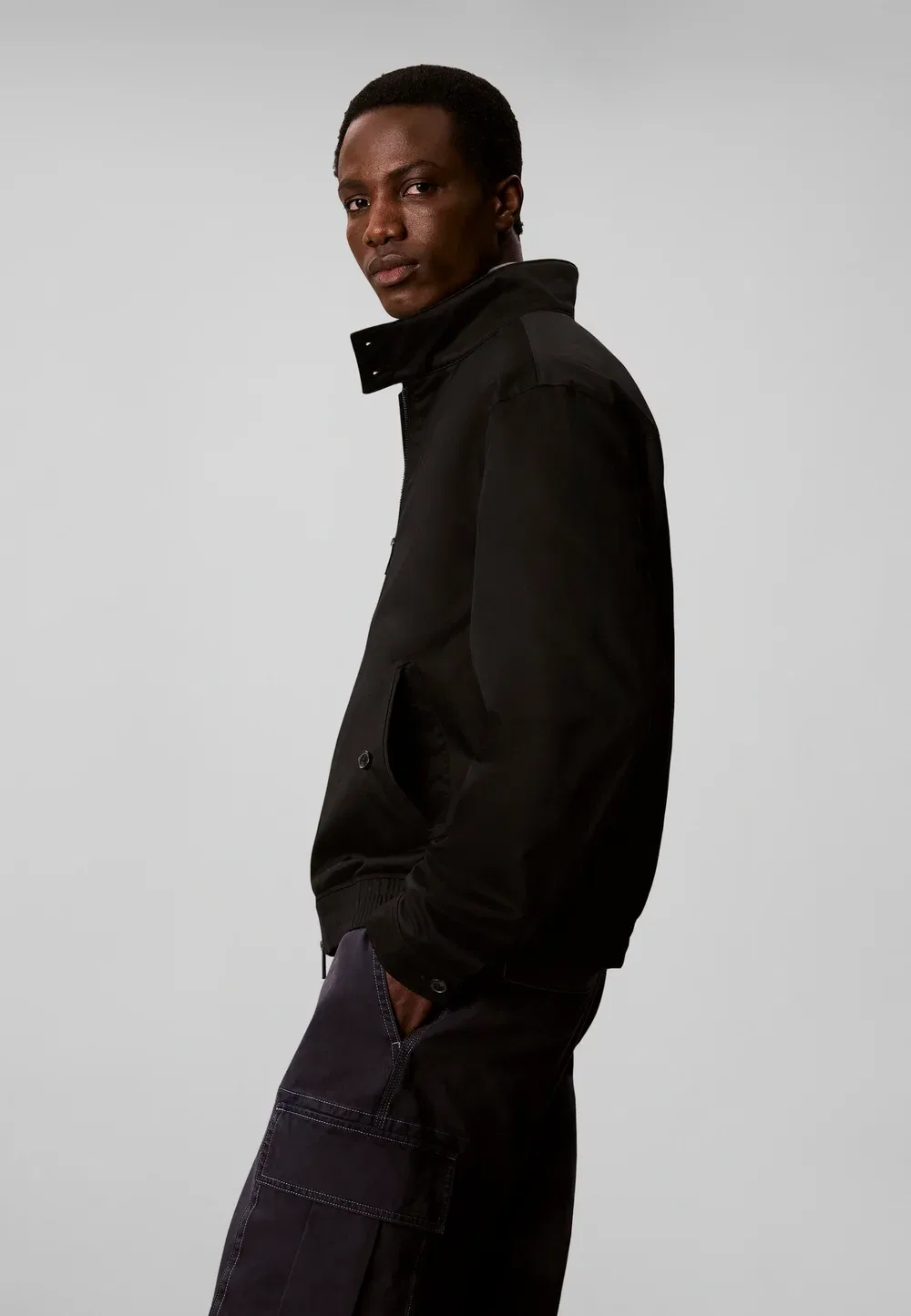 Харрингтон - куртка-бомбер Calvin Klein, Black — фото 4