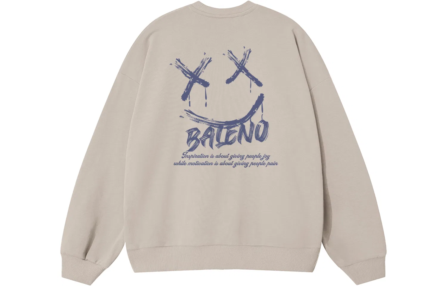 Детский свитшот свободного кроя с круглым вырезом BALENO, Light Blue — фото 3