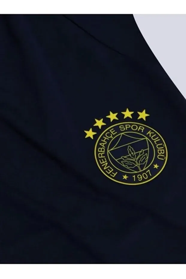 Детские шорты для девочек с принтом Fenerbahçe, Navy Blue Children's Shorts — фото 3