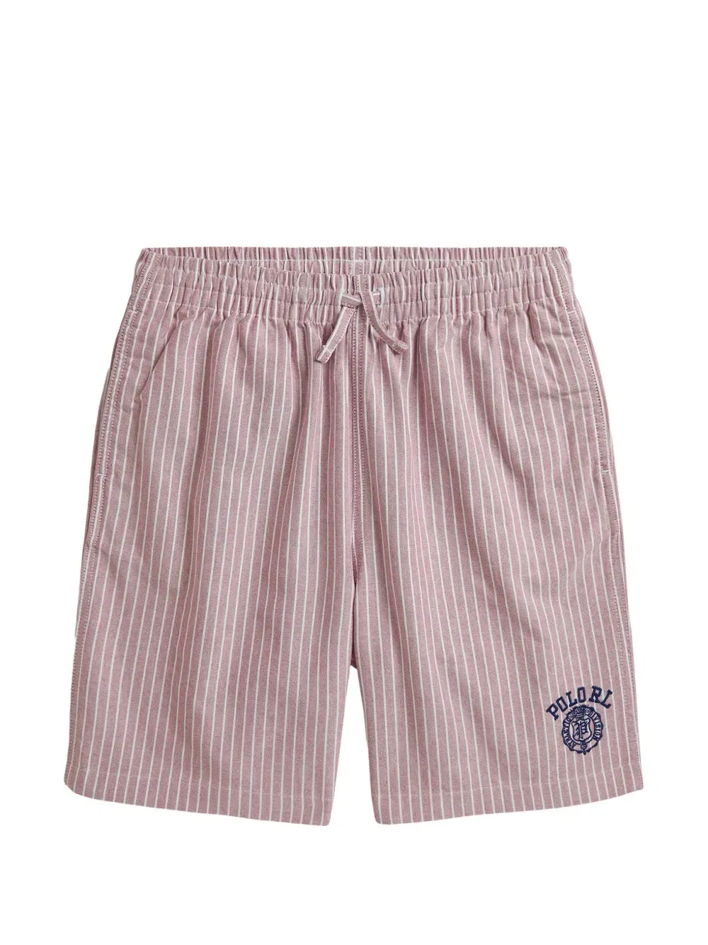 Шорты в полоску с завязками Polo Ralph Lauren Kids, розовый