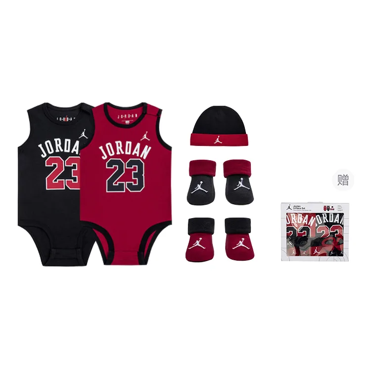 Подарочная коробка для новорожденного Jordan, Box 5 Pack (Gym Red) — фото 3