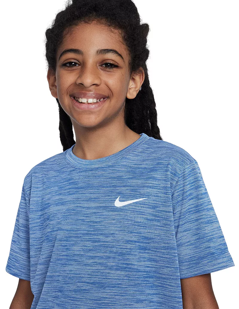Футболка Nike Sportswear Legend Dri-FIT для мальчиков, цвет Game Royal/Htr — фото 3