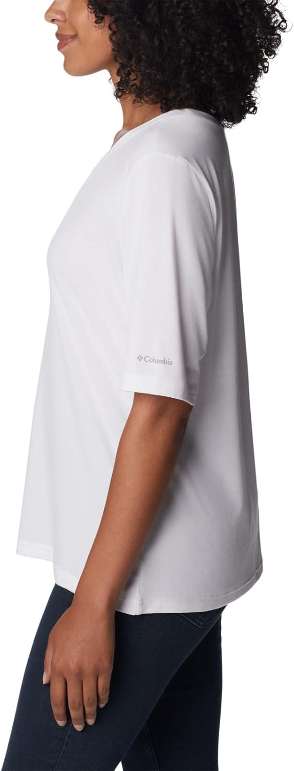 

Женская трикотажная футболка Columbia Anytime с коротким рукавом, White, Белый, Женская трикотажная футболка Columbia Anytime с коротким рукавом, White