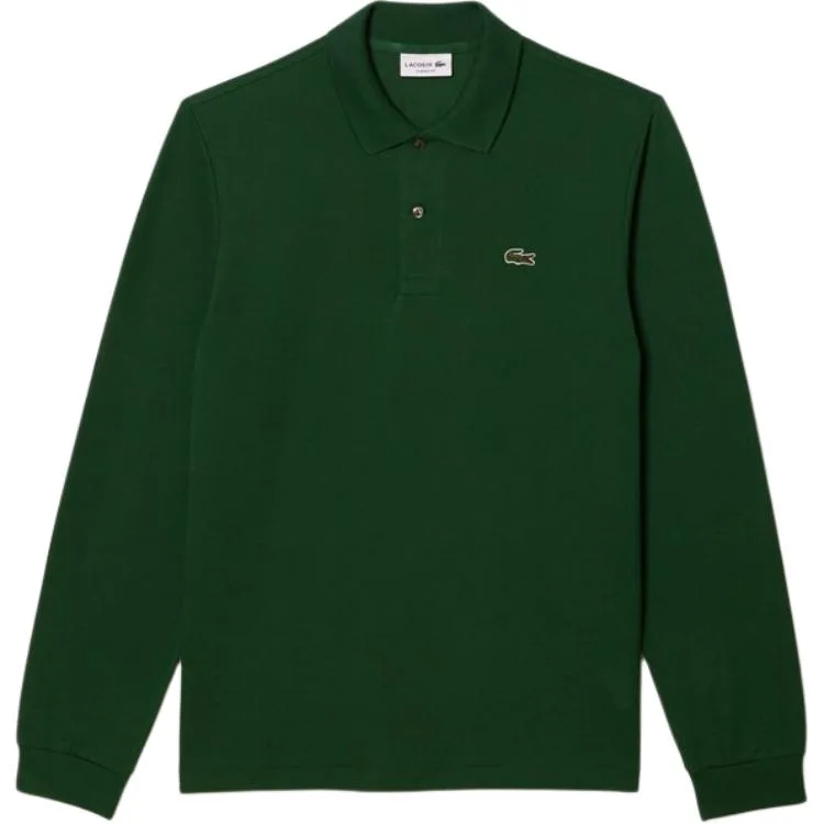 Поло с длинным рукавом и логотипом LACOSTE, 132/Crocodile Green