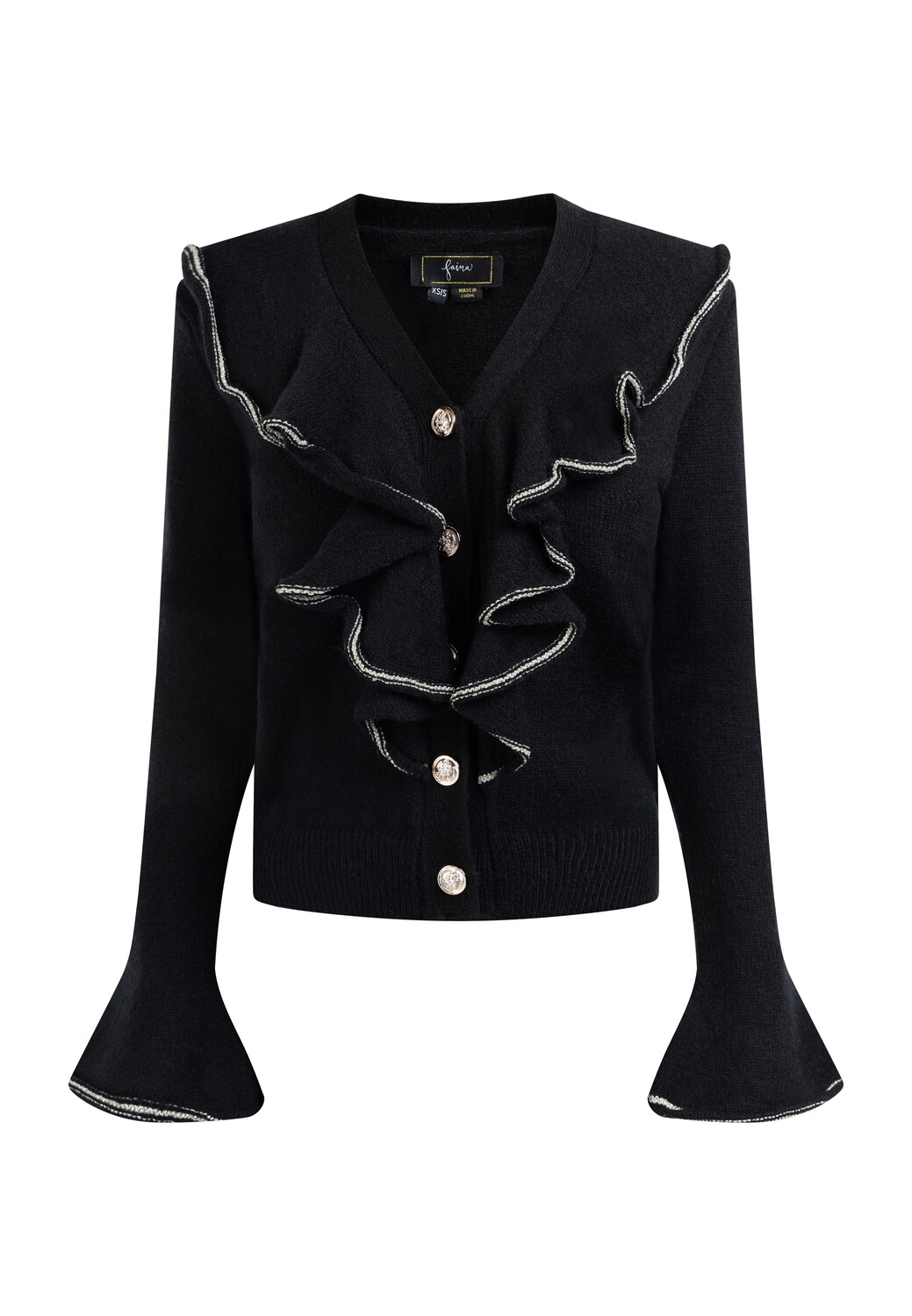 

Толстовка faina Strickjacke, черный